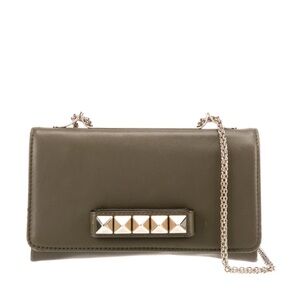 AUTHENTIC Valentino Olive Green Studded Chain Bag (Vintage)